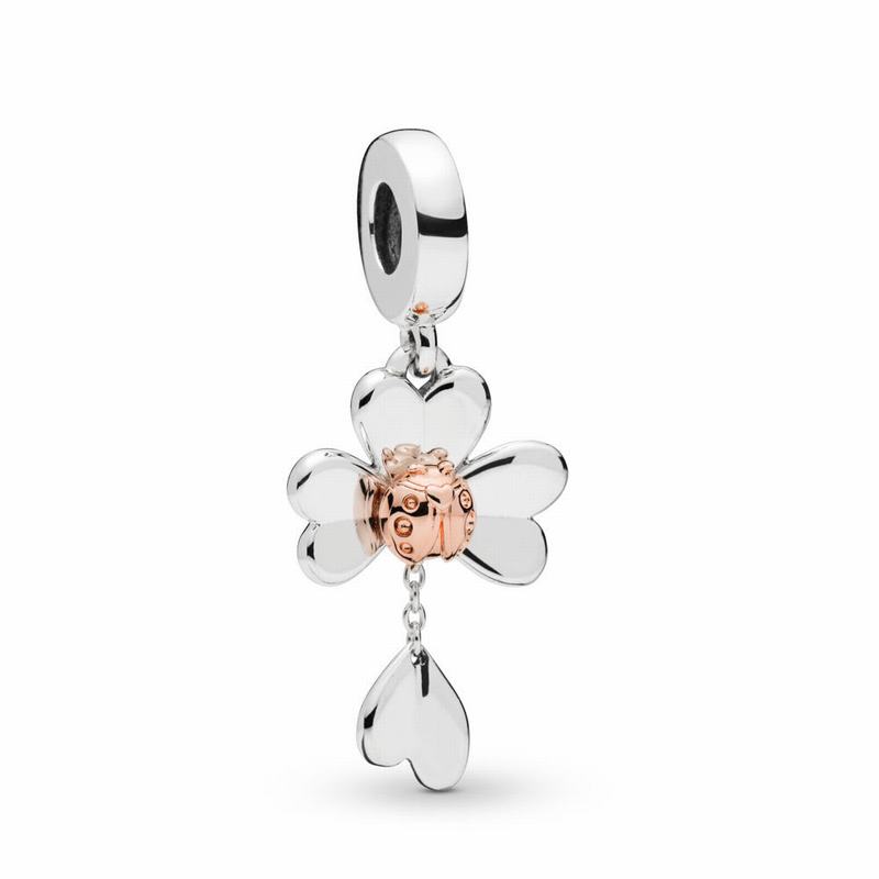 Pandora Clover & Ladybird Dangle Charm Egypt GR7923864